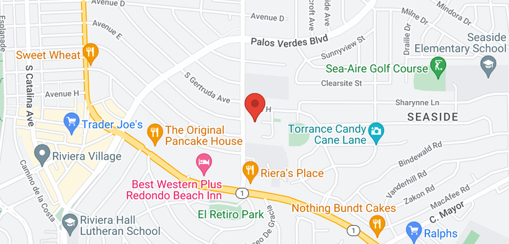 map of 1708 Circle Redondo Beach, CA 90277